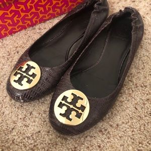 Brown Tory Burch flats